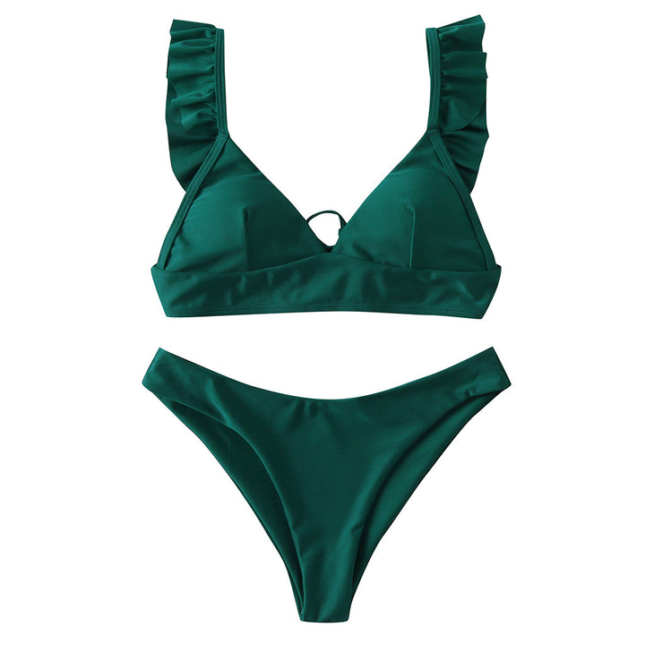 Dame Triangel-Bikini med justerbare stropper og iøjnefaldende Galakse-design Skovae