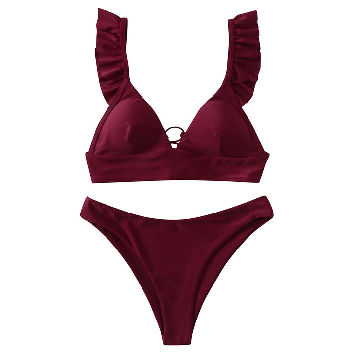 Dame Triangel-Bikini med justerbare stropper og iøjnefaldende Galakse-design Skovae