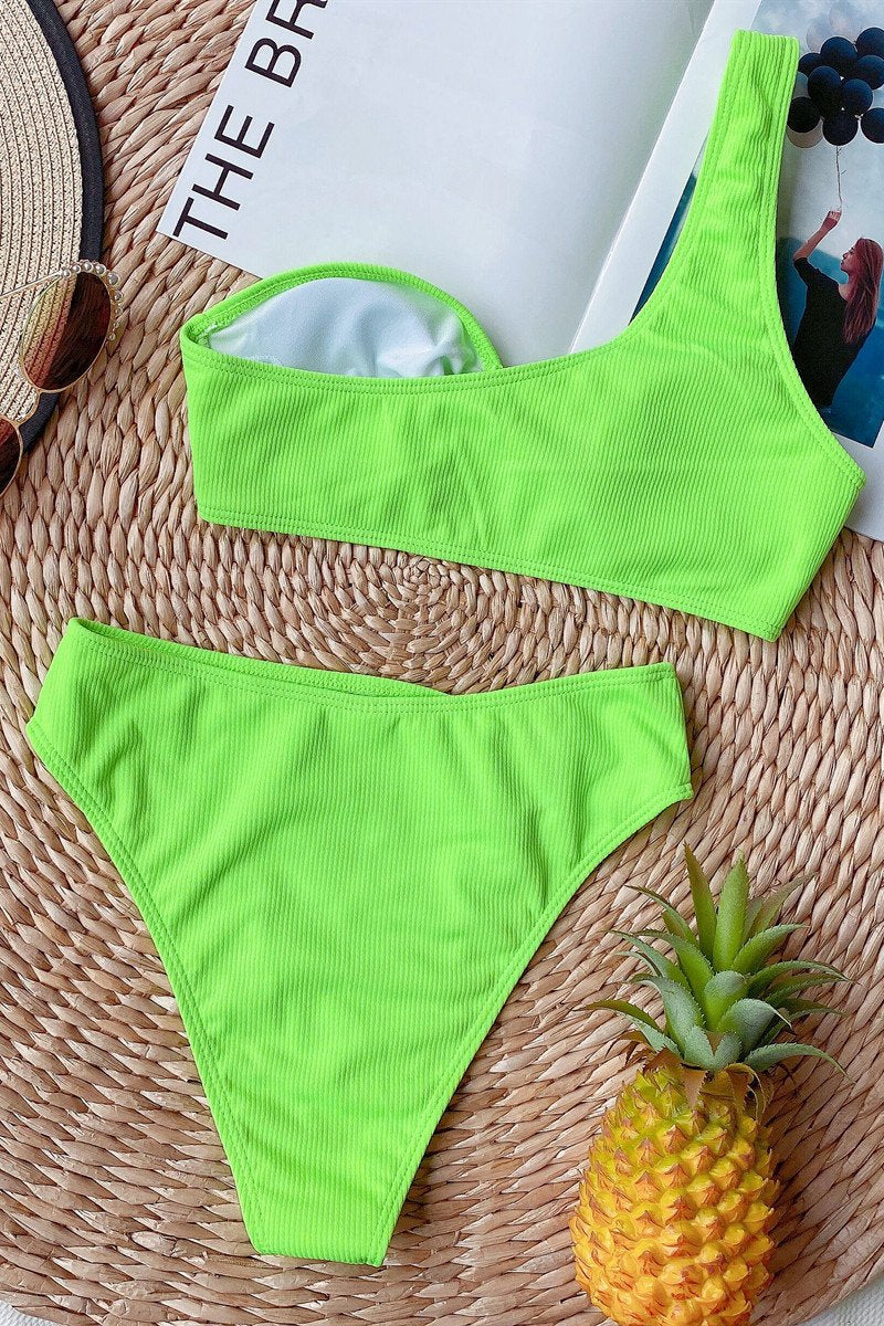 Stilla | Bikini med en strop og høj talje