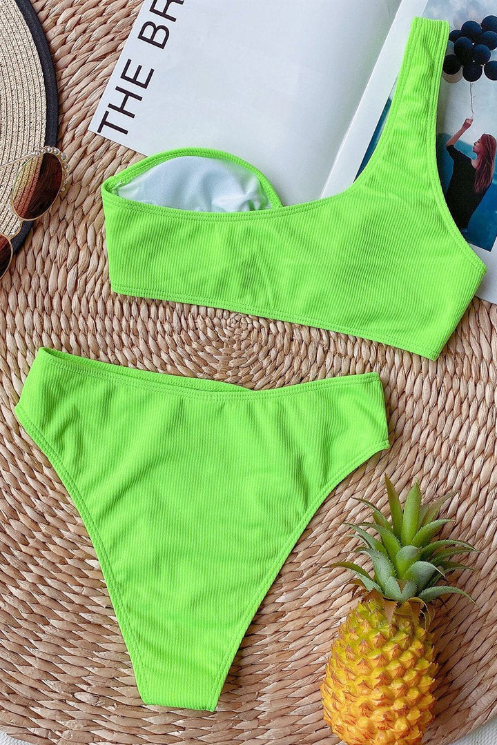 Stilla | Bikini med en strop og høj talje