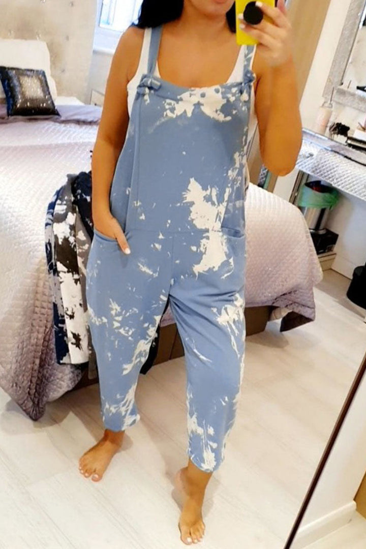 Stilla | Tie Dye Løse Dungarees