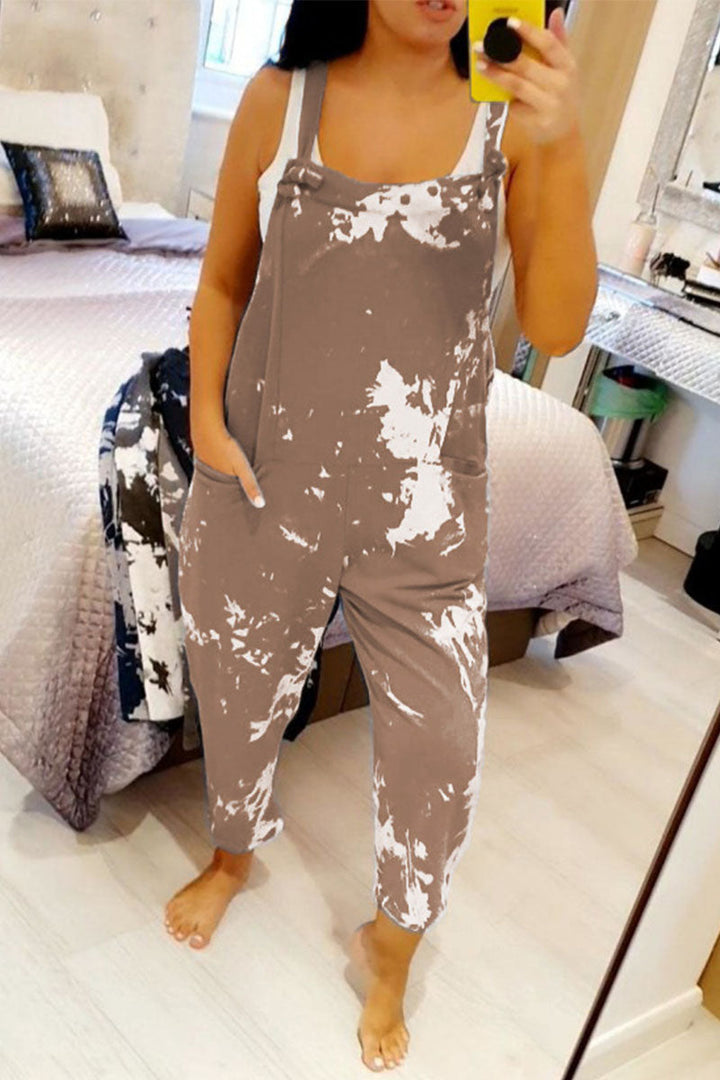 Stilla | Tie Dye Løse Dungarees