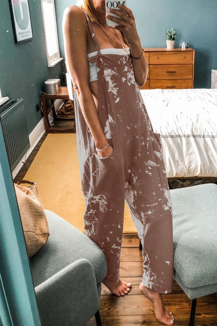 Stilla | Tie Dye Løse Dungarees