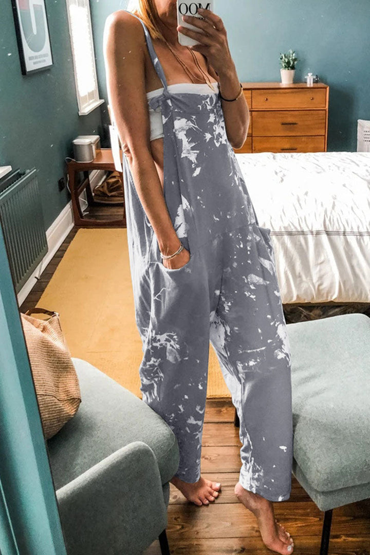 Stilla | Tie Dye Løse Dungarees