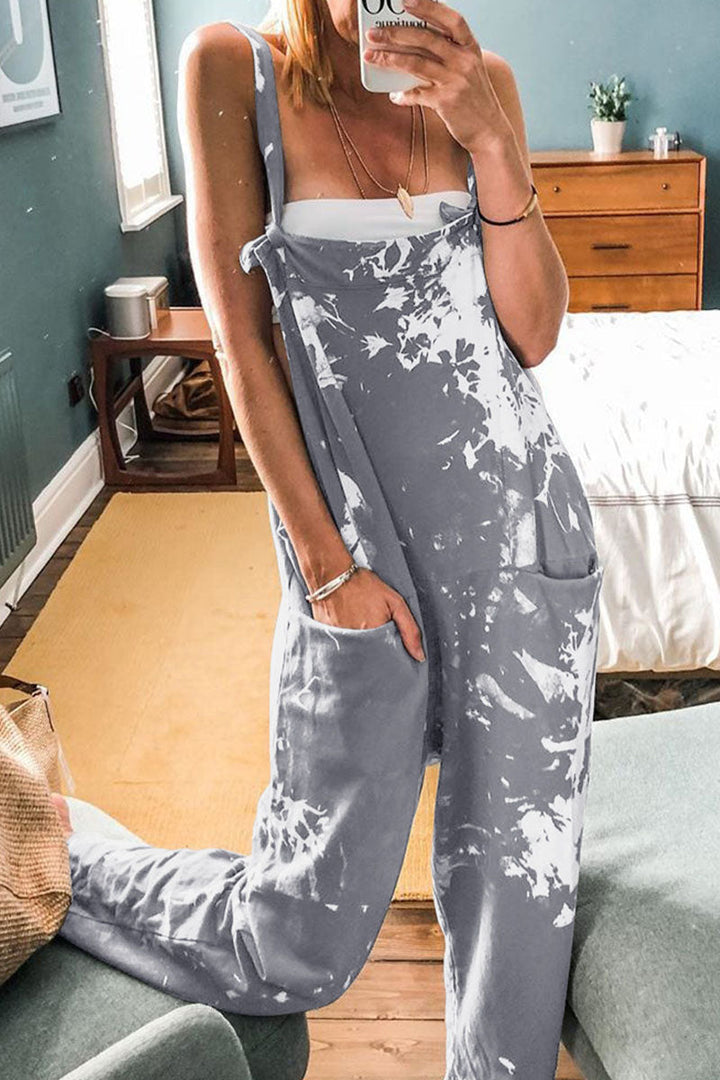 Stilla | Tie Dye Løse Dungarees