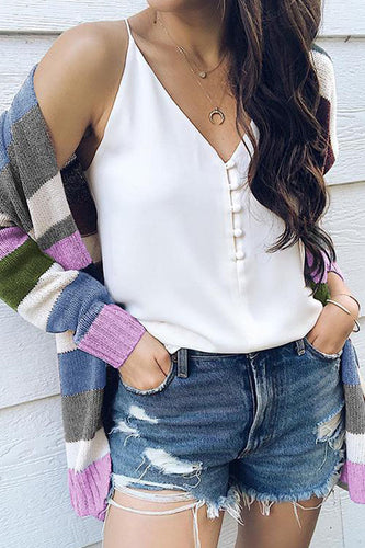 Stilla | Pullover Patchwork Stribet Fashion Street