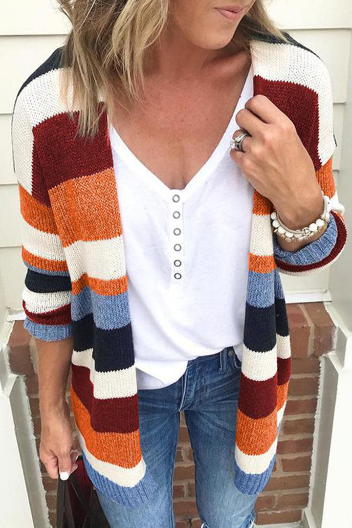 Stilla | Pullover Patchwork Stribet Fashion Street