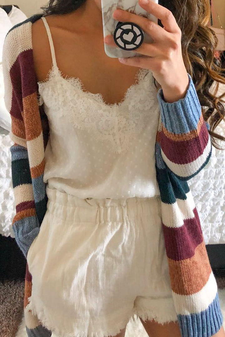 Stilla | Pullover Patchwork Stribet Fashion Street