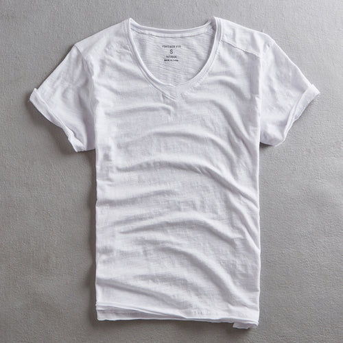 Dame V-hals T-shirt med åndbart bomuldsblanding Stilla