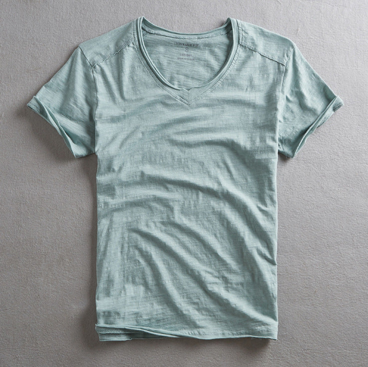 Dame V-hals T-shirt med åndbart bomuldsblanding Stilla