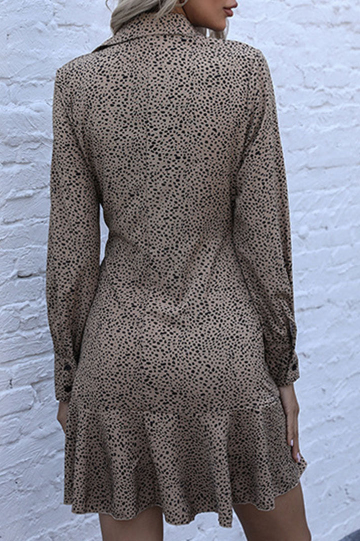 Stilla | Fashion Street Print Nedfoldet Krave A-linie Kjoler