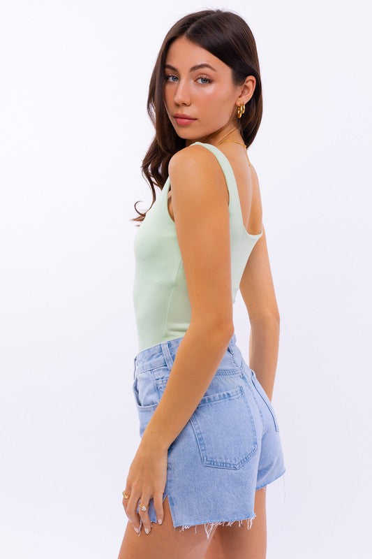 Stilla | Neck Tank Bodysuit