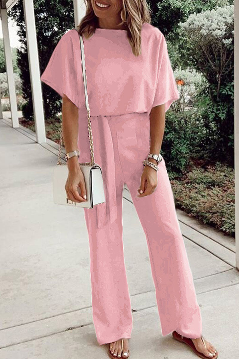 Stilla | Lækkert og løst overall med fast bånd og rund hals