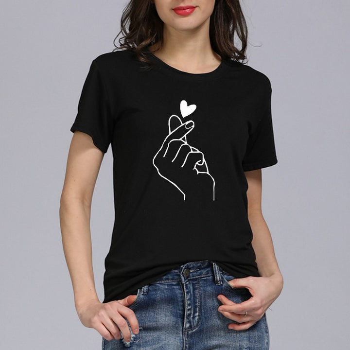 Damer Fritids Grafisk T-shirt Stilla
