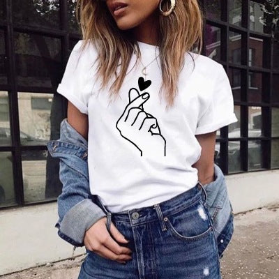 Damer Fritids Grafisk T-shirt Stilla