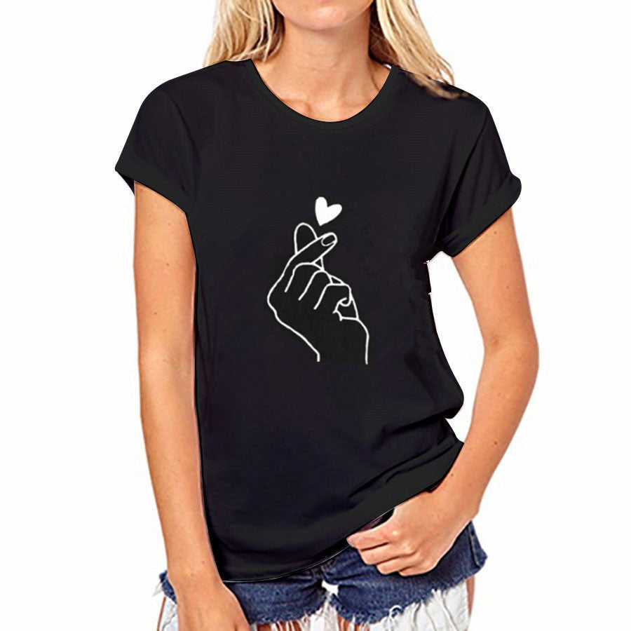 Damer Fritids Grafisk T-shirt Stilla