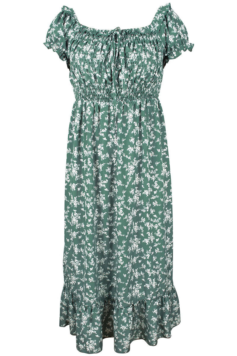 Stilla | Mode Street Print Patchwork Off the Shoulder A-linie Kjoler