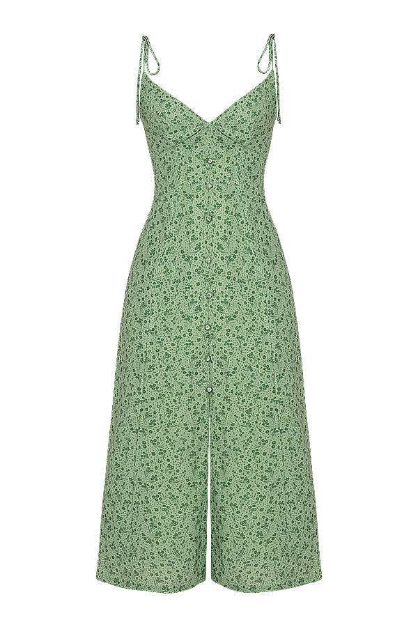 Stilla | Tonal Blomstret Midikjole
