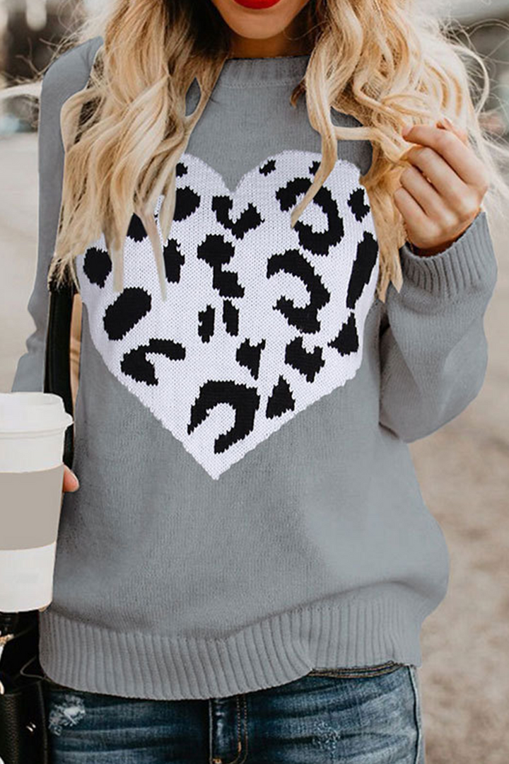 Stilla | Pullover Med Afslappet Print Og Rund Halsudskæring