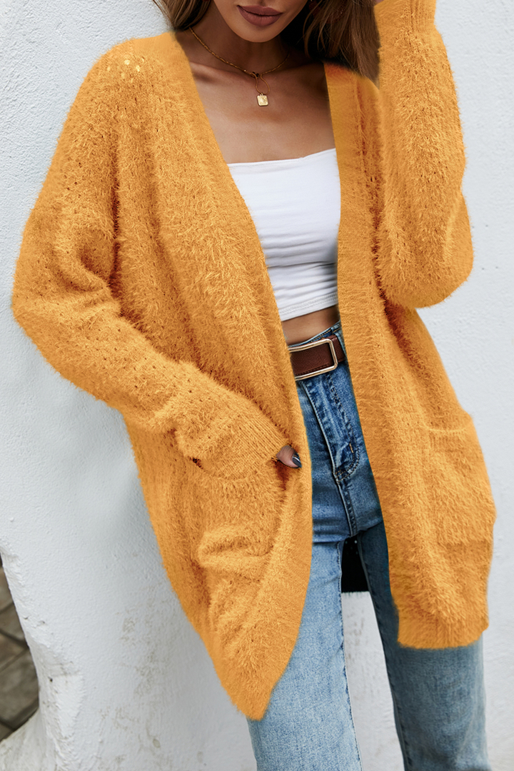 Stilla | Pullover Patchwork Uni Løs Med Lomme Ovenfor