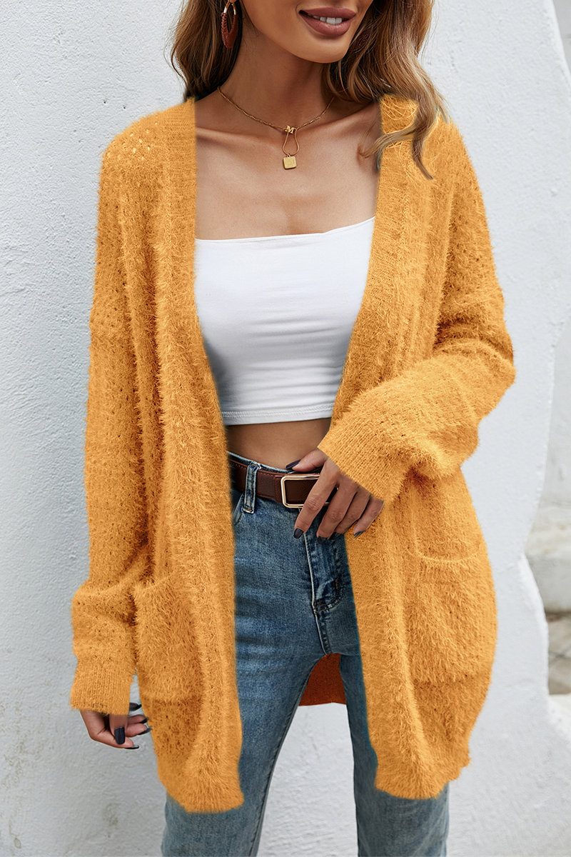 Stilla | Pullover Patchwork Uni Løs Med Lomme Ovenfor