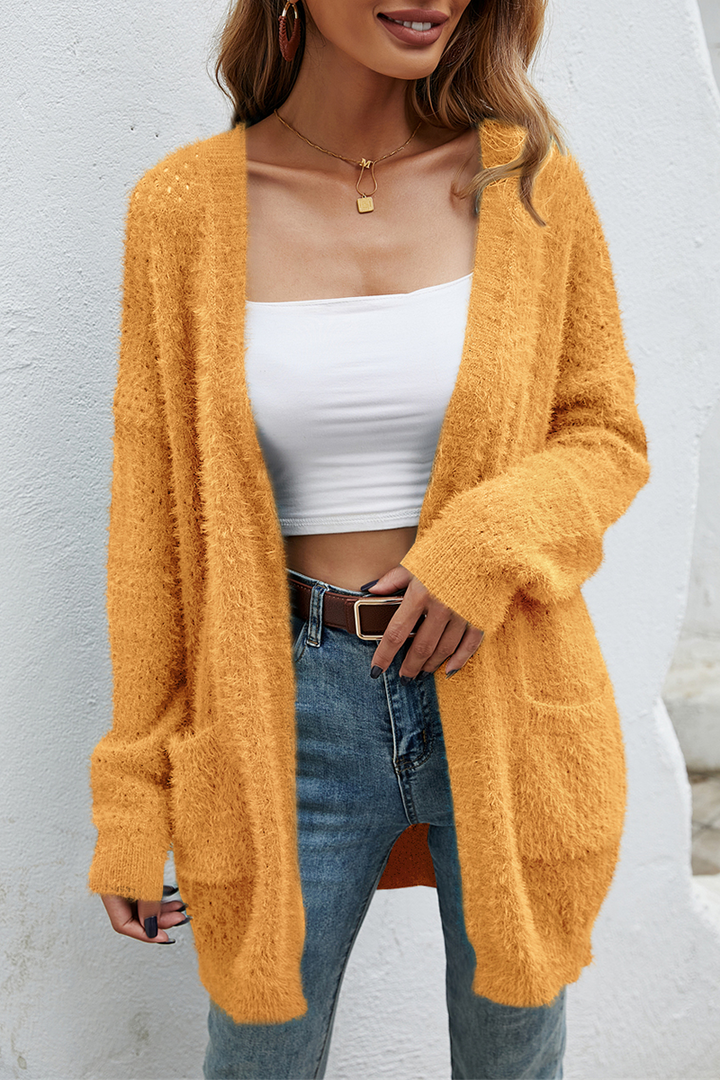 Stilla | Pullover Patchwork Uni Løs Med Lomme Ovenfor