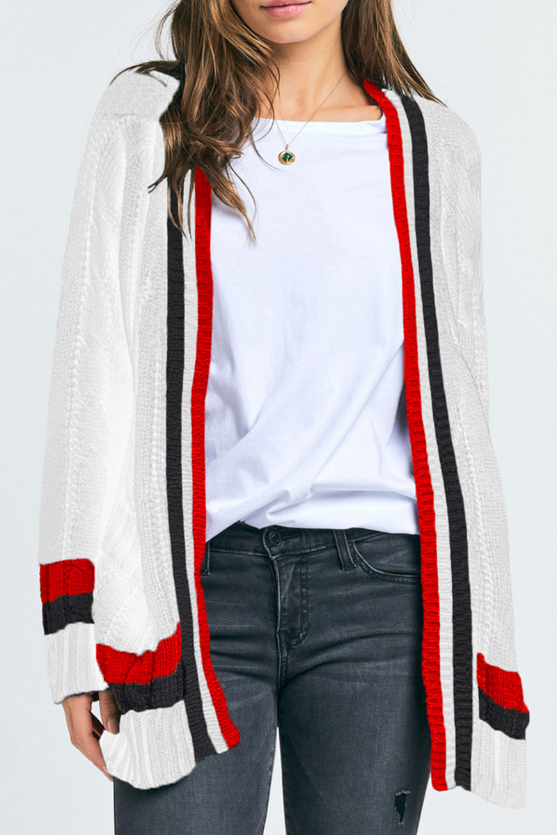 Stilla | Casual Stribet Pullover Med Lomme Ovenfor
