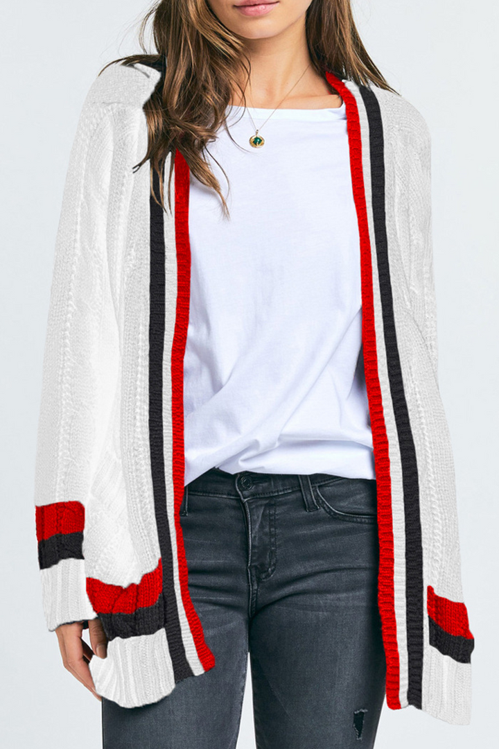 Stilla | Casual Stribet Pullover Med Lomme Ovenfor
