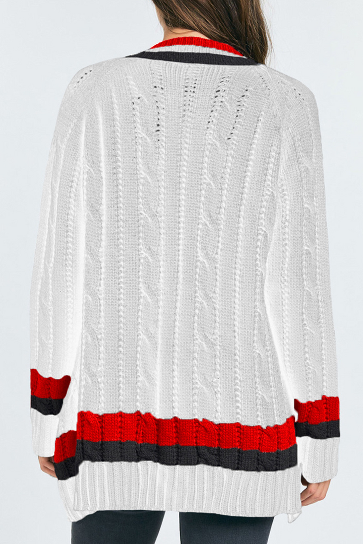Stilla | Casual Stribet Pullover Med Lomme Ovenfor