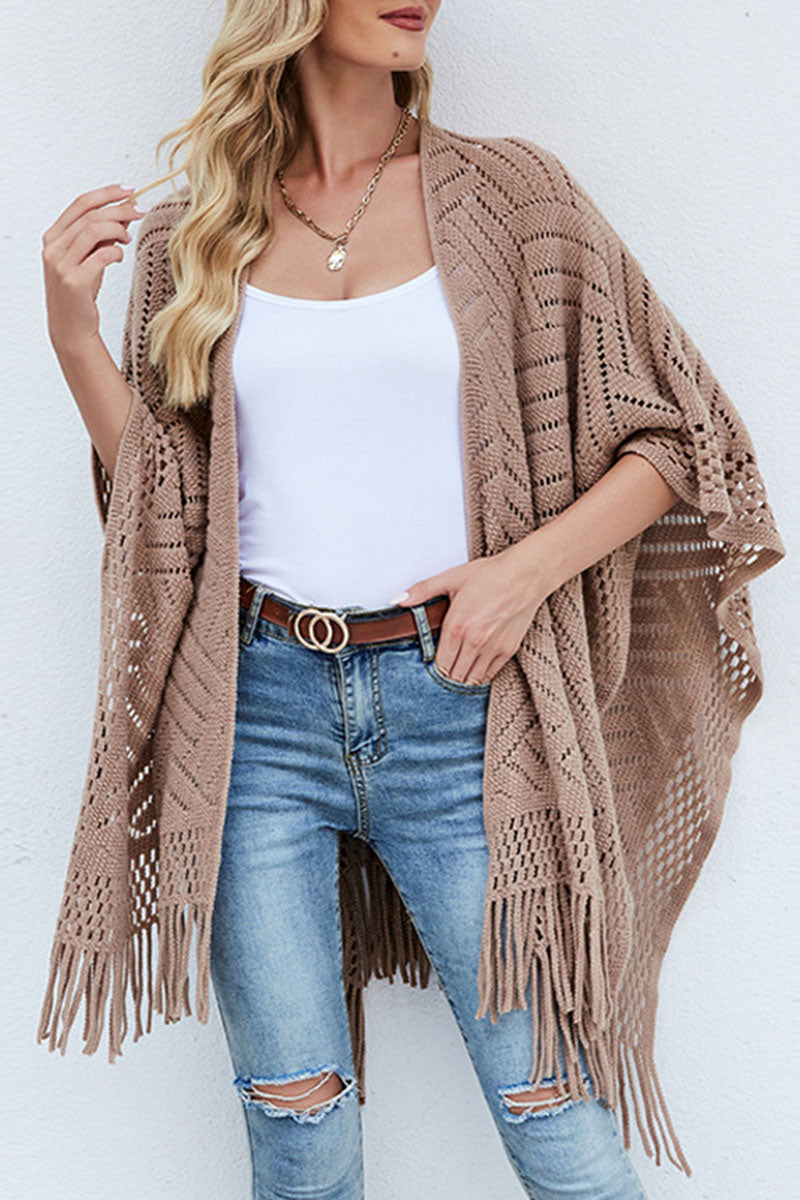 Stilla | Ensfarvede Tops Mode Street Med Frynser
