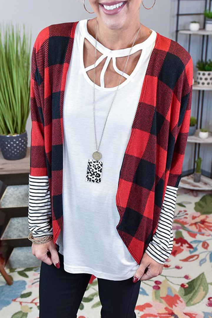 Stilla | Casualternettern Stribede Patchwork Toppe