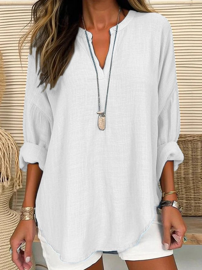 Stilla | Casual bluse lavet af linoleum