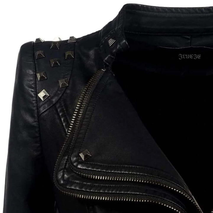 Stilla | Damensnærende Geniteter Biker Læderjakke
