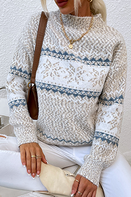 Stilla | Afslappet Snefnug Basic Halv A-turtleneck Toppe