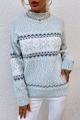 Stilla | Afslappet Snefnug Basic Halv A-turtleneck Toppe