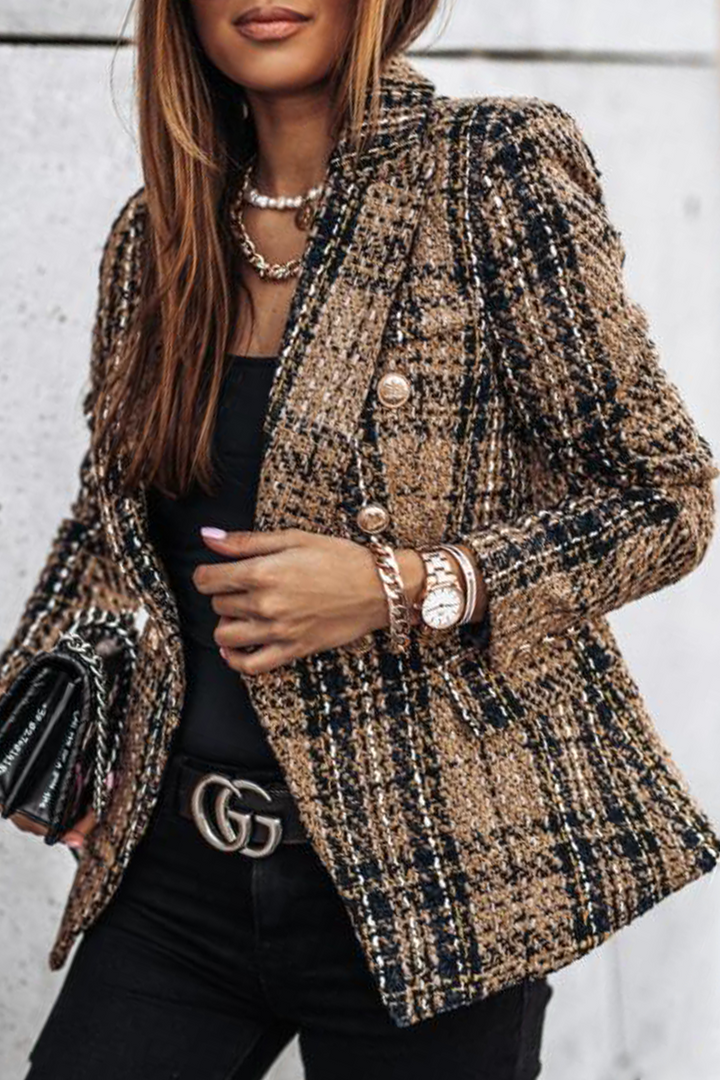 Stilla | Casual Wear med patchwork-sløjfe og reverskrave