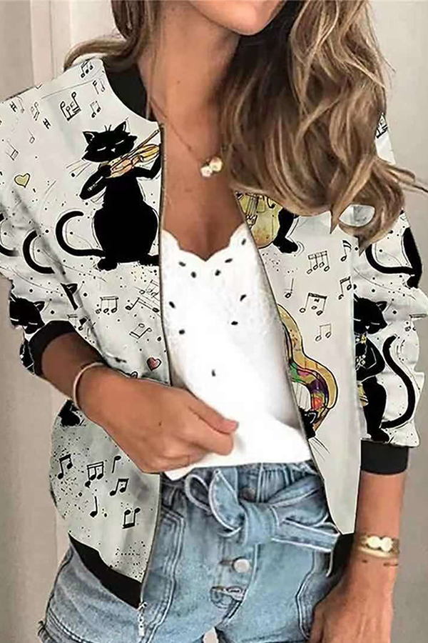 Stilla | Fritids Patchwork Overtøj Med Ståkrave og Lynlås