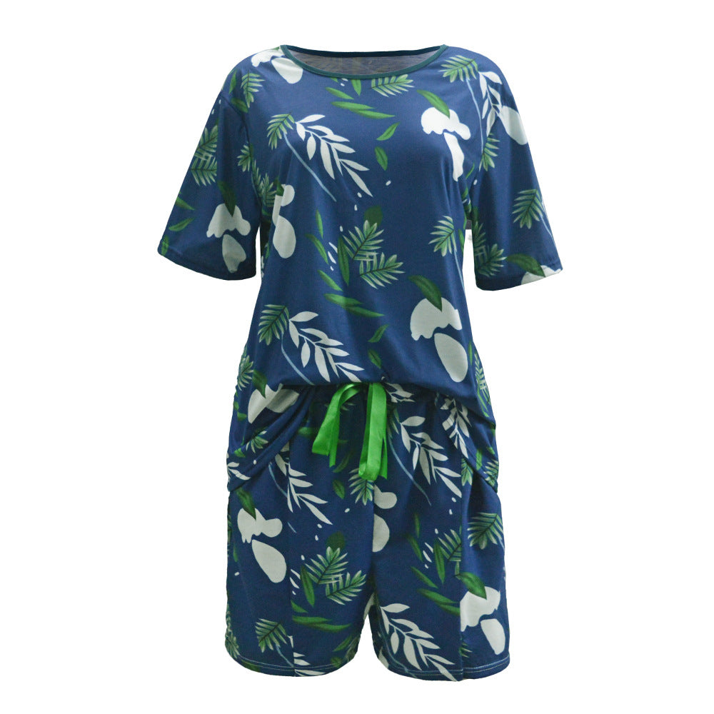 Dame uformel sommeroutfit med blomstertryk Skovae