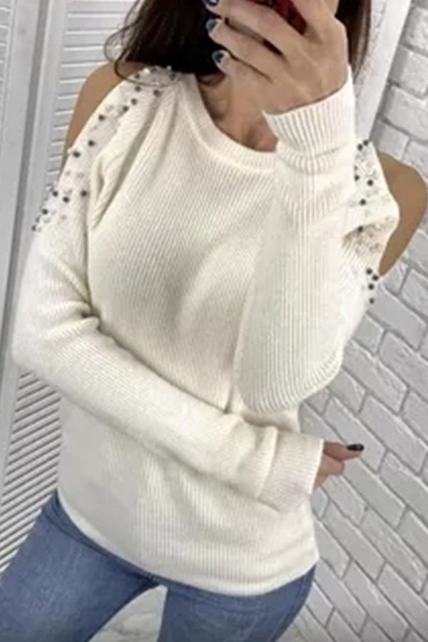 Stilla | Modevenlig Ensfarvet Rundhals Pullover
