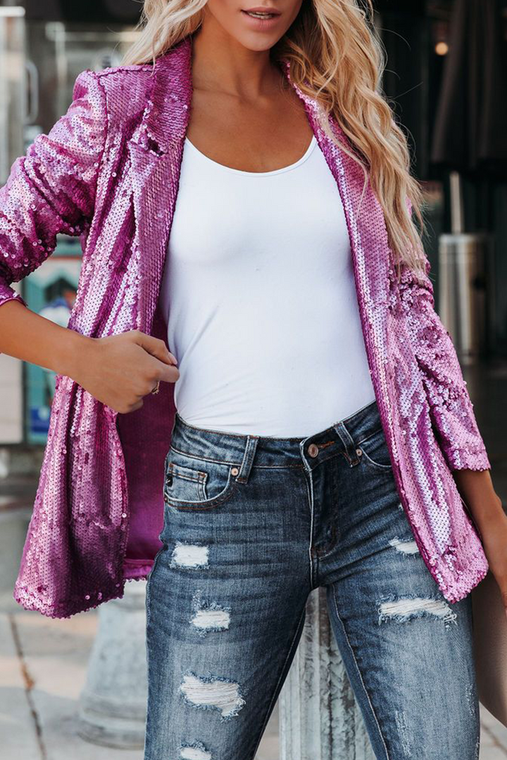 Stilla | Street Patchwork Pailletter Strikkjole