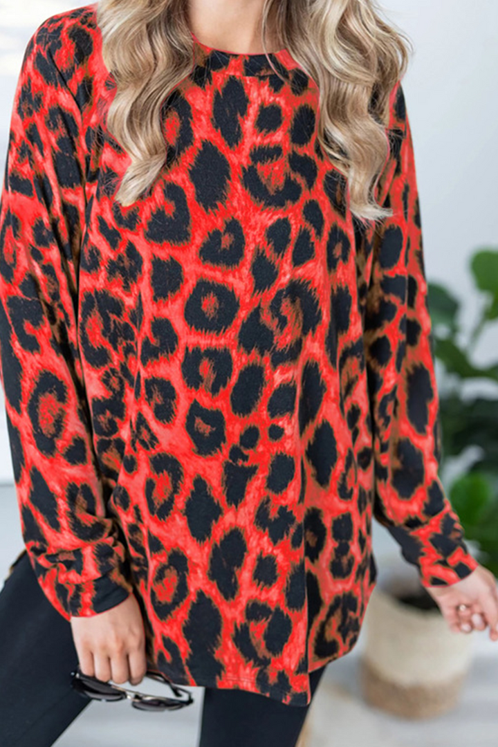 Stilla | Lette overdele med rundhalsudskæring leopard