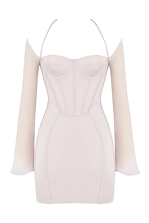 Stilla | Krystal Satin Korset Mini Kjole