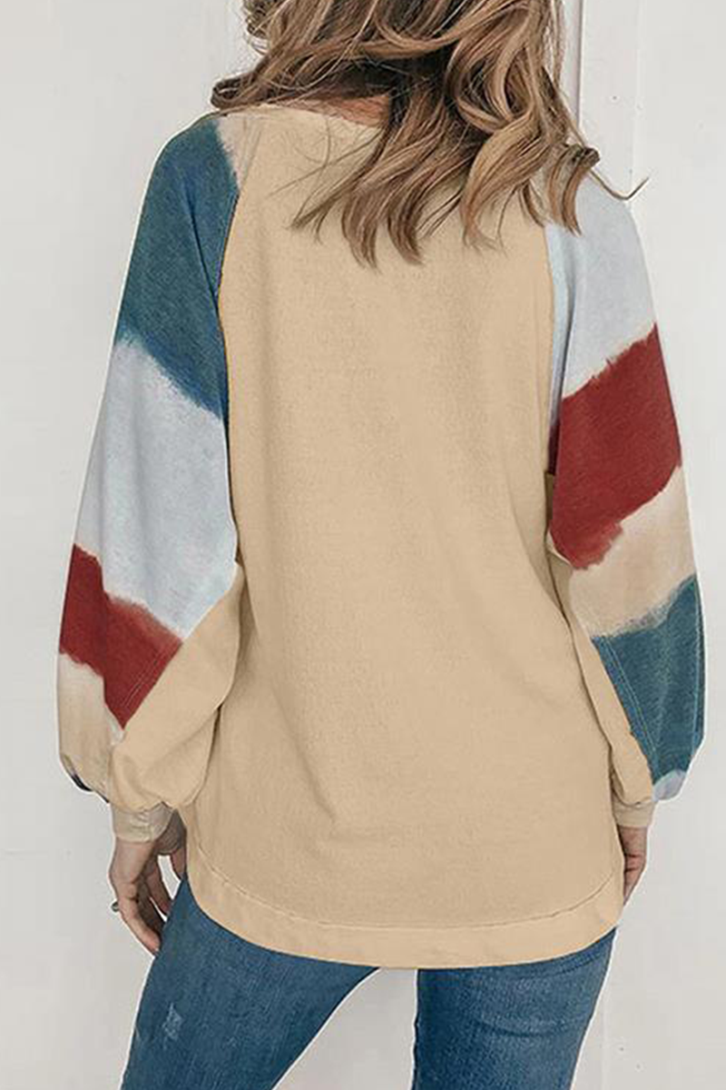 Stilla | Casual Rundhalsshirt i ensfarvet patchwork-design