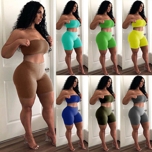 Dame Strapless Loungewear Sæt Stilla