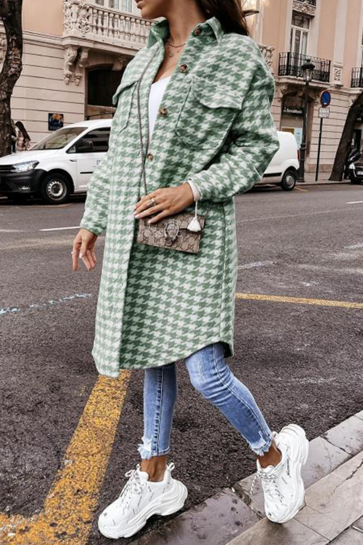 Stilla | Mode Patchwork Pufferjakke Med Omklappelig Krave