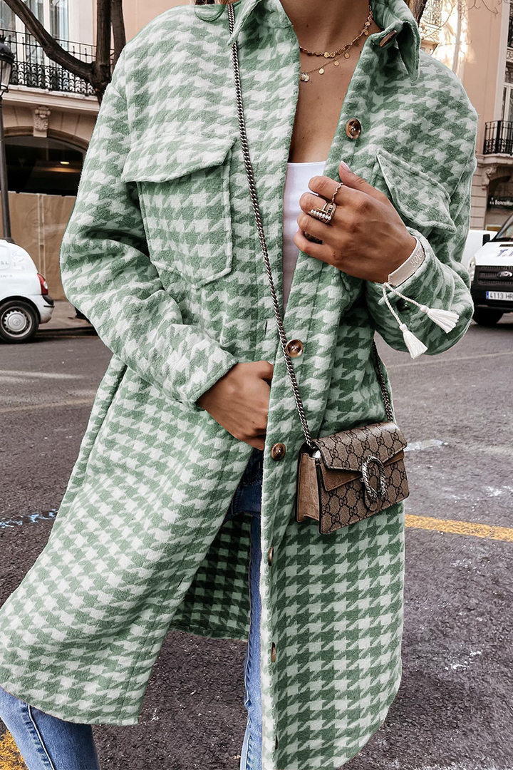 Stilla | Mode Patchwork Pufferjakke Med Omklappelig Krave