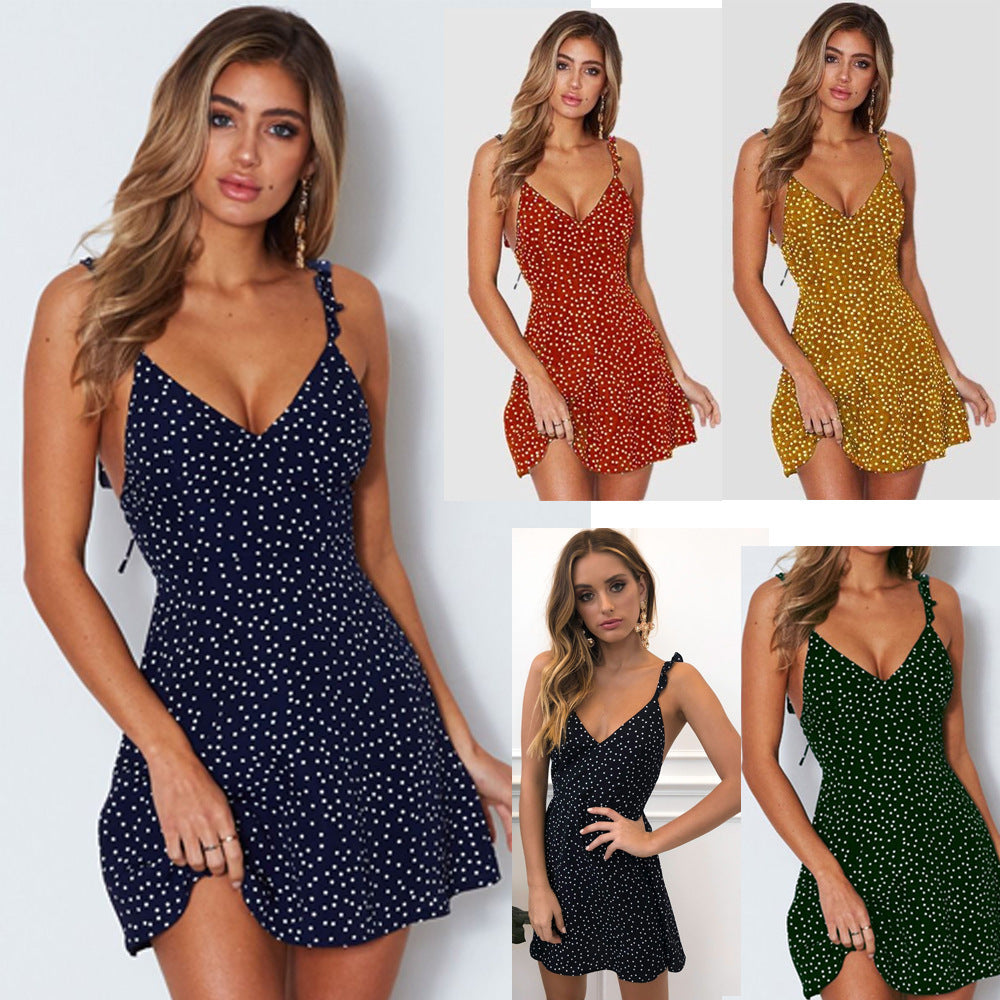 Femme Polka Dot Mini Kjole Stilla
