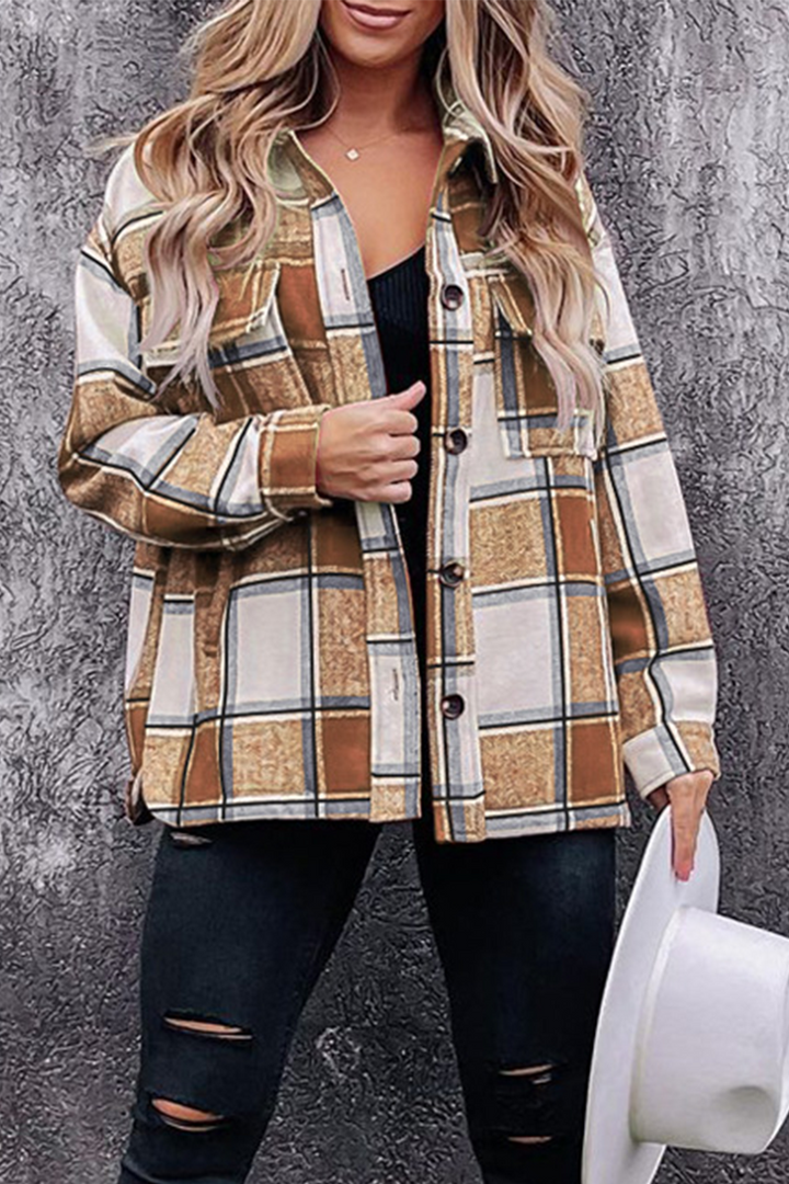 Stilla | Mode Bluse med Rutig Patchwork-Design