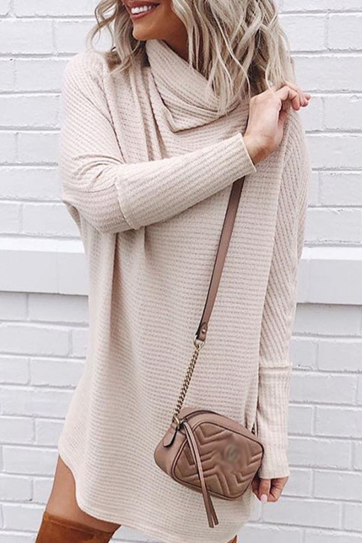 Stilla | Lette Kjoler Med Ensfarvet Ståkrave I Patchwork Stil