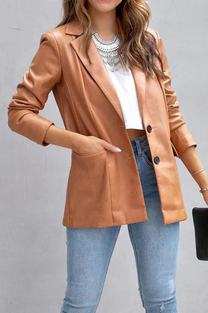 Stilla | Casual Outdoor Bek clothing med ombukket krave og solid patchwork sløjfe